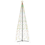 Christmas Cone Tree Colourful 1400 LEDs 160x500 cm - Front View