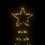 Christmas Cone Tree Warm White 1400 LEDs 160x500 cm - Top-Down View
