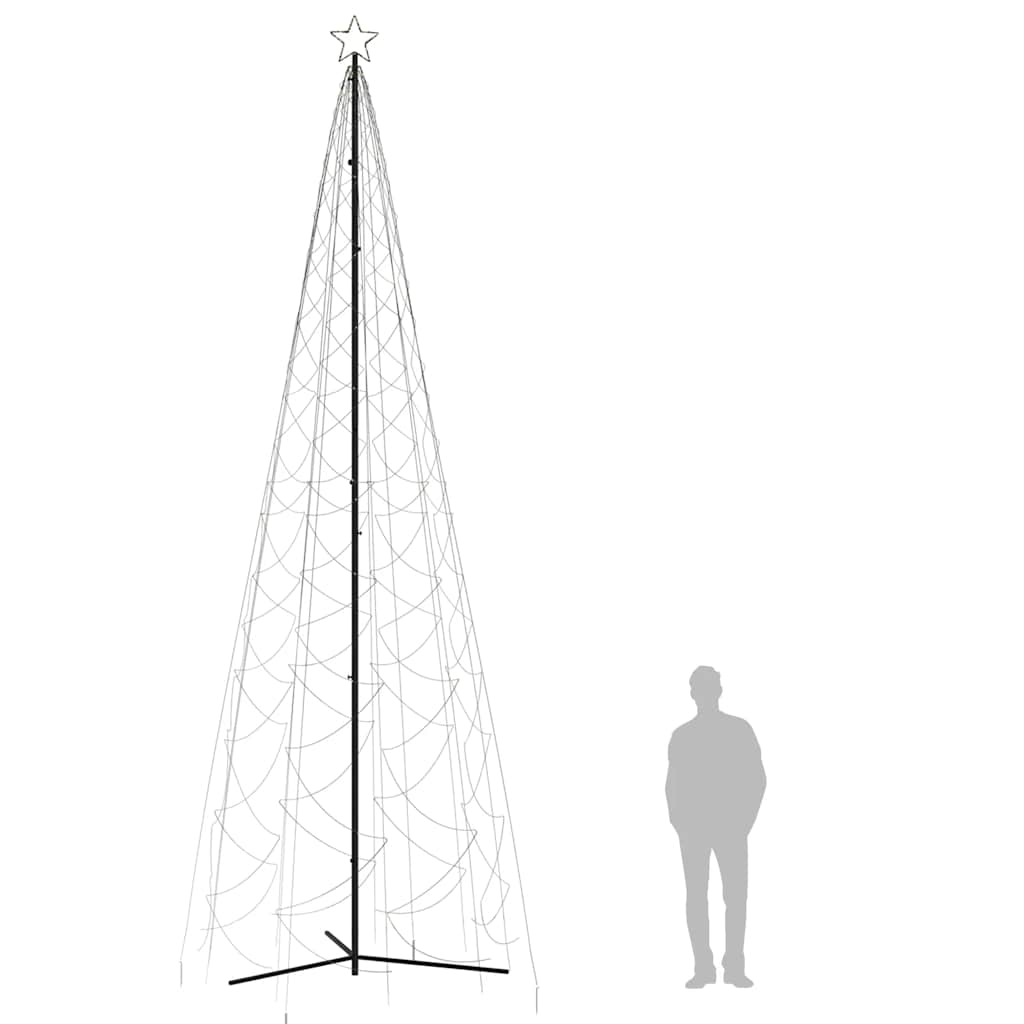 Christmas Cone Tree Warm White 1400 LEDs 160x500 cm
