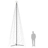 Christmas Cone Tree Warm White 1400 LEDs 160x500 cm - Close-Up Angle