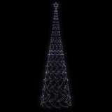 Christmas Cone Tree Cold White 3000 LEDs 230x800 cm - Side View