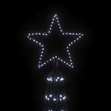 Christmas Cone Tree Cold White 3000 LEDs 230x800 cm - Top-Down View