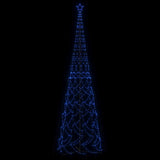 Christmas Cone Tree Blue 3000 LEDs 230x800 cm - Side View