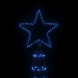 Christmas Cone Tree Blue 3000 LEDs 230x800 cm - Top-Down View
