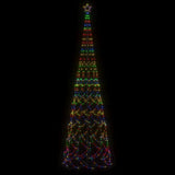 Christmas Cone Tree Colourful 3000 LEDs 230x800 cm - Side View
