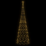 Christmas Cone Tree Warm White 3000 LEDs 230x800 cm - Side View