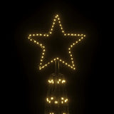 Christmas Cone Tree Warm White 3000 LEDs 230x800 cm - Top-Down View