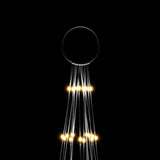 Christmas Tree on Flagpole Warm White 1134 LEDs 800 cm - Top-Down View