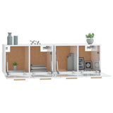 Wall Cabinets 2 pcs High Gloss White 60x36.5x35 cm Engineered Wood - 45-Degree Angle