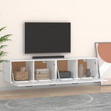 Wall Cabinets 2 pcs White 60x36.5x35 cm Engineered Wood