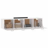 Wall Cabinets 2 pcs White 60x36.5x35 cm Engineered Wood - Rear View