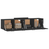 Wall Cabinets 2 pcs Black 60x36.5x35 cm Engineered Wood - Top-Down View