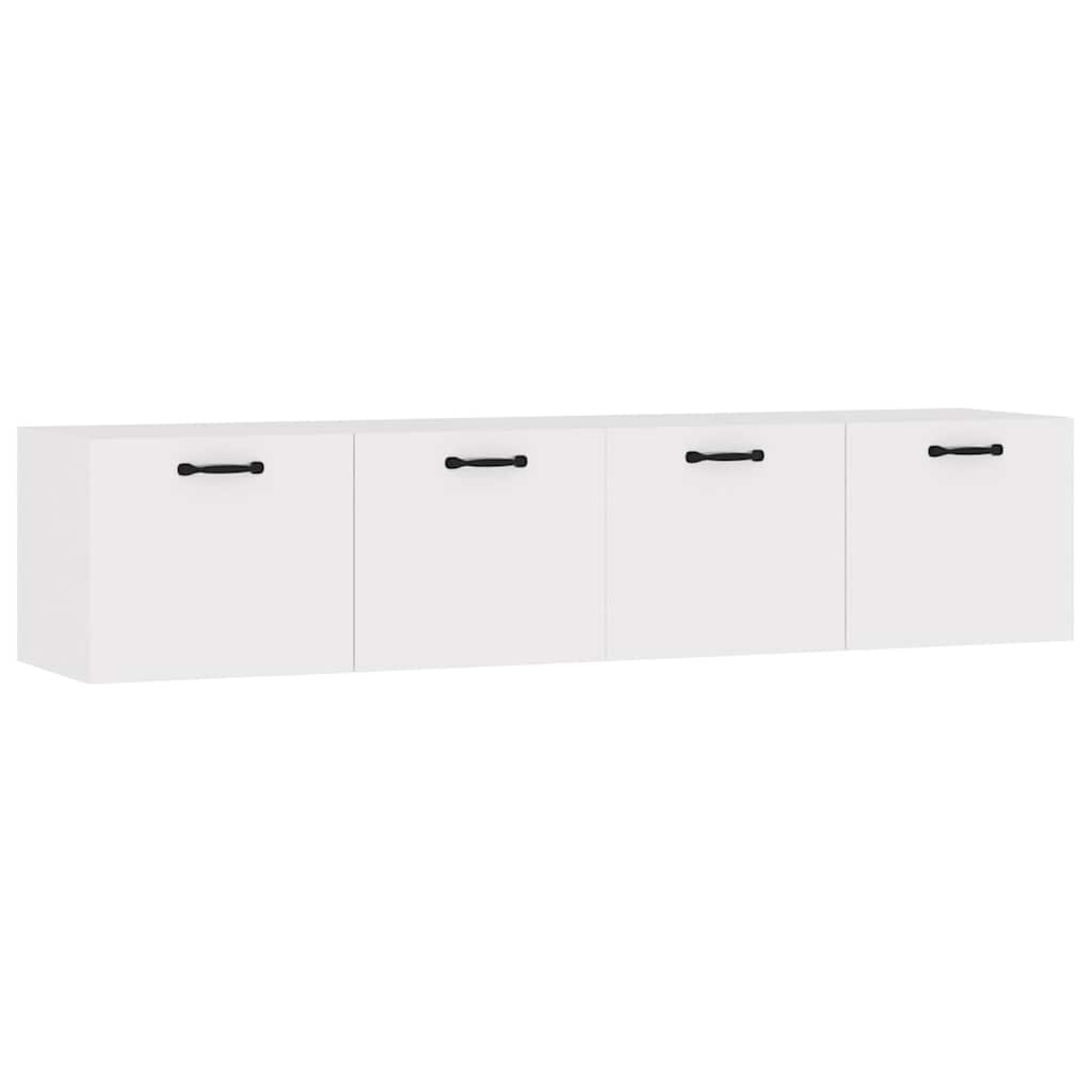 Wall Cabinets 2 pcs High Gloss White 60x 36.5x35 cm Engineered Wood