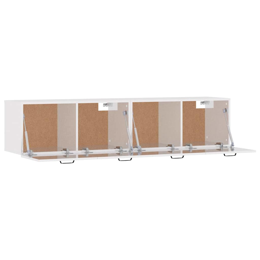 Wall Cabinets 2 pcs High Gloss White 60x 36.5x35 cm Engineered Wood