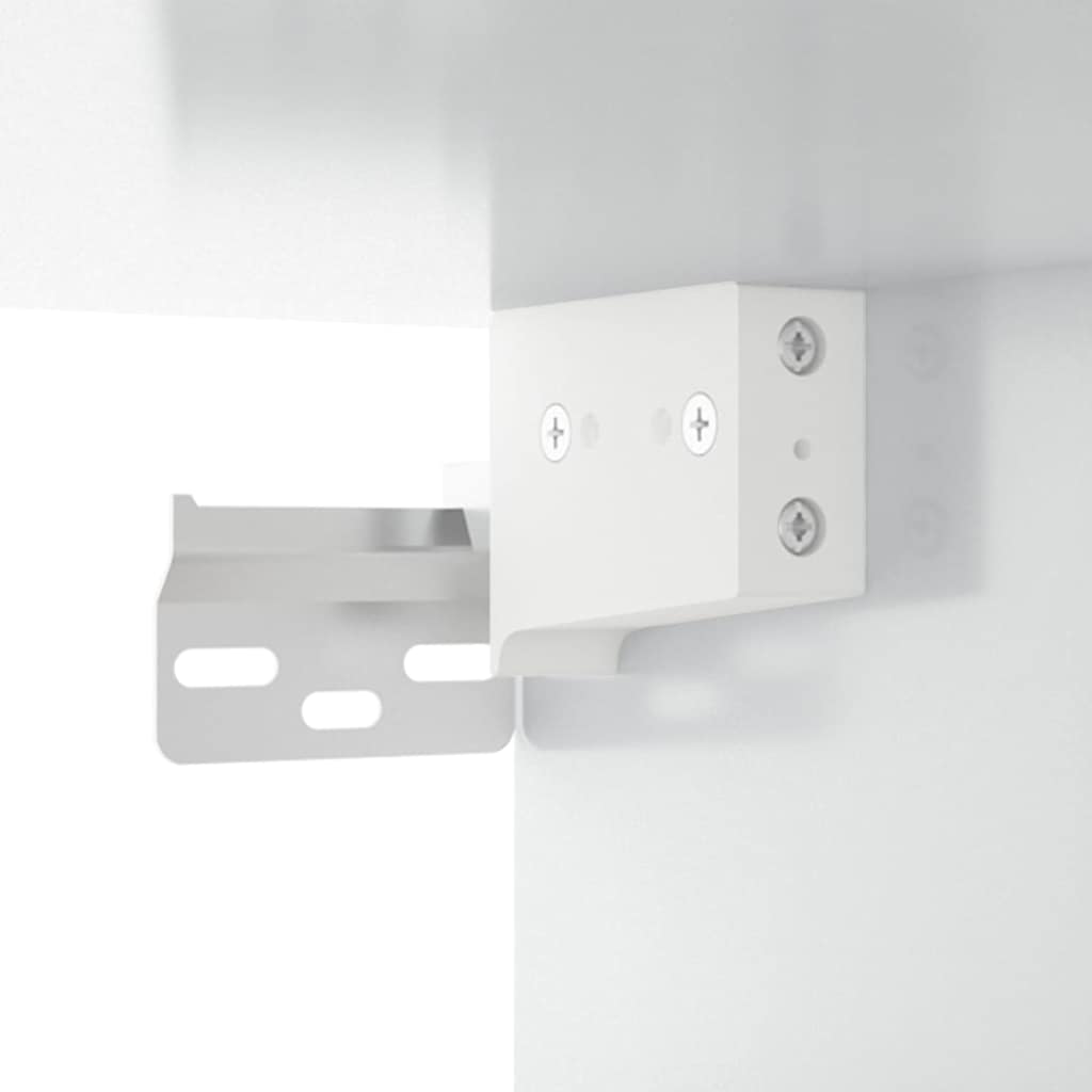 Wall Cabinets 2 pcs High Gloss White 60x 36.5x35 cm Engineered Wood