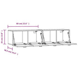 Wall Cabinets 2 pcs High Gloss White 60x 36.5x35 cm Engineered Wood - Low Angle