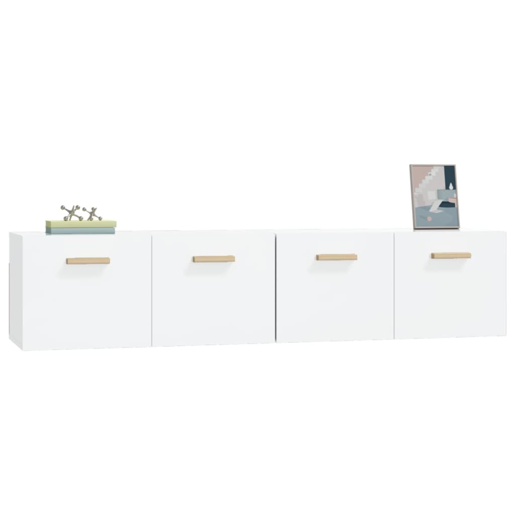 Wall Cabinets 2 pcs High Gloss White 80x35x36.5 cm Engineered Wood
