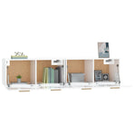 Wall Cabinets 2 pcs High Gloss White 80x35x36.5 cm Engineered Wood