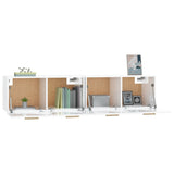 Wall Cabinets 2 pcs High Gloss White 80x35x36.5 cm Engineered Wood - 45-Degree Angle