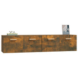 Wall Cabinets 2 pcs Smoked Oak 80x35x36.5 cm Engineered Wood - Top-Down View