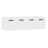 Wall Cabinets 2 pcs High Gloss White 80x36.5x35 cm Engineered Wood - Front View