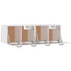 Wall Cabinets 2 pcs High Gloss White 80x36.5x35 cm Engineered Wood
