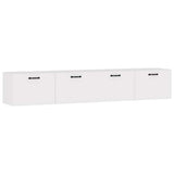 Wall Cabinets 2 pcs High Gloss White 100x36.5x35 cm Engineered Wood