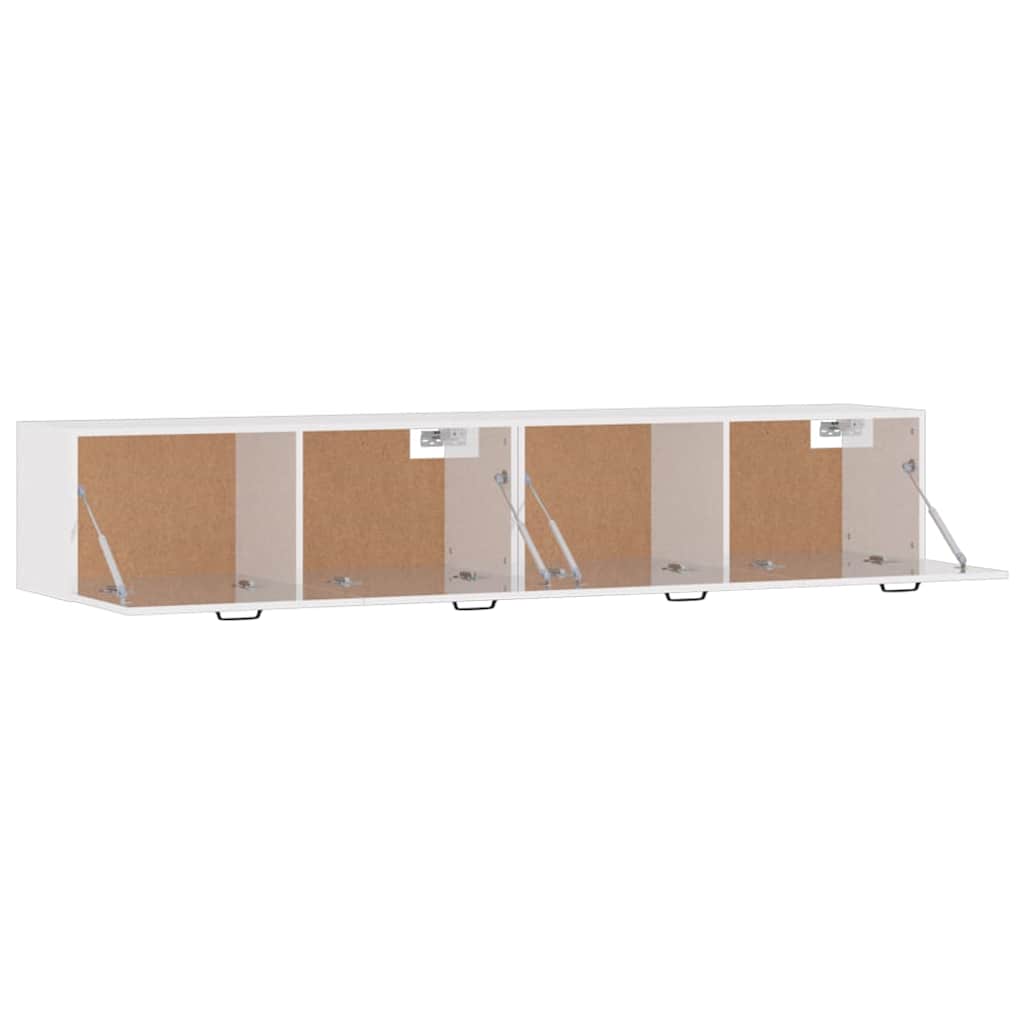 Wall Cabinets 2 pcs High Gloss White 100x36.5x35 cm Engineered Wood