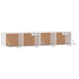 Wall Cabinets 2 pcs High Gloss White 100x36.5x35 cm Engineered Wood - 45-Degree Angle