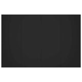 Bed Headboard with Cabinets Black Engineered Wood - Close-Up Angle