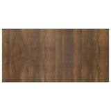 Bed Headboard with Cabinets Brown Oak Engineered Wood - Close-Up Angle