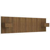 Bed Headboard with Cabinets Brown Oak Engineered Wood
