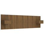 Bed Headboard with Cabinets Brown Oak Engineered Wood