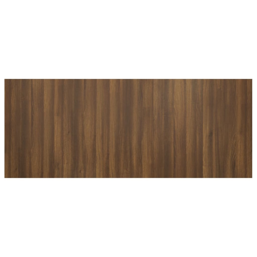 Bed Headboard with Cabinets Brown Oak Engineered Wood