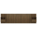 Bed Headboard with Cabinets Brown Oak Engineered Wood