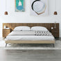 Bed Headboard with Cabinets Brown Oak Engineered Wood