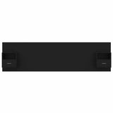 Bed Headboard with Cabinets Black Engineered Wood