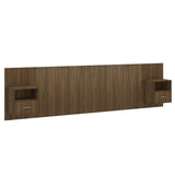 Bed Headboard with Cabinets Brown Oak Engineered Wood