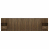 Bed Headboard with Cabinets Brown Oak Engineered Wood