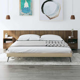 Bed Headboard with Cabinets Brown Oak Engineered Wood