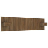 Bed Headboard with Cabinets Brown Oak Engineered Wood