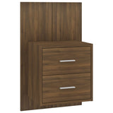 Bed Headboard with Cabinets Brown Oak Engineered Wood