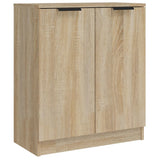 Sideboards 2 pcs Sonoma Oak 60x30x70 cm Engineered Wood - Side View