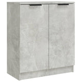 Sideboards 2 pcs Concrete Grey 60x30x70 cm Engineered Wood - Side View