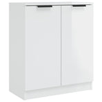 Sideboards 2 pcs High Gloss White 60x30x70 cm Engineered Wood