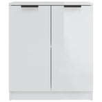 Sideboards 2 pcs High Gloss White 60x30x70 cm Engineered Wood
