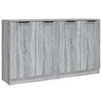 Sideboards 2 pcs Grey Sonoma 60x30x70 cm Engineered Wood