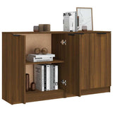 Sideboards 2 pcs Brown Oak 60x30x70 cm Engineered Wood - 45-Degree Angle