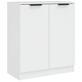 3 Piece Sideboards White Engineered Wood - Top-Down View