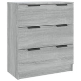 3 Piece Sideboards Grey Sonoma Engineered Wood